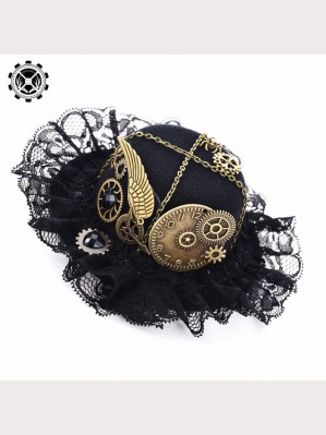 Steampunk Retro Lolita Gear Hat Hair Clip (SPK01)